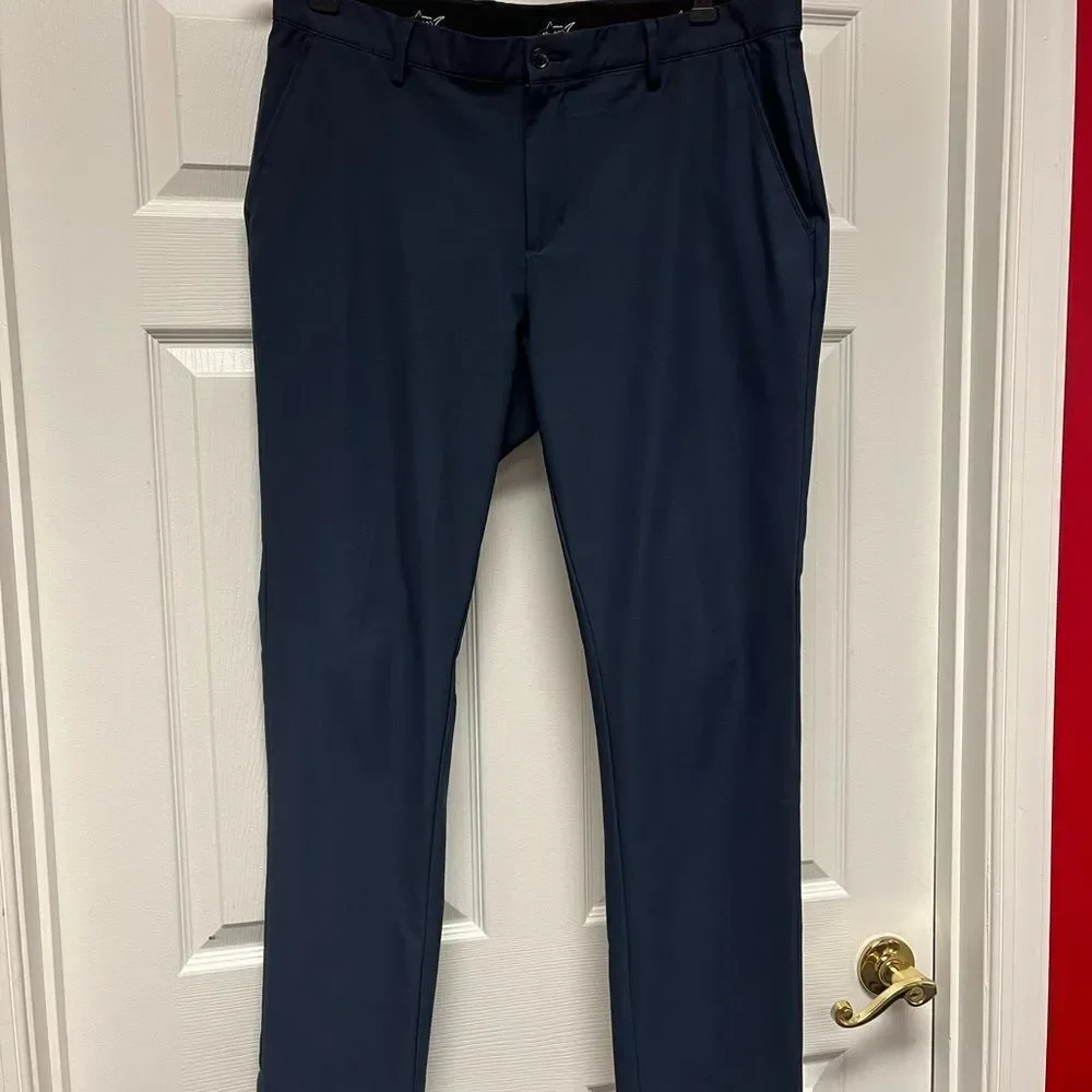 Greg Norman Navy Mens Golf Pants sz 36X32 EUC
